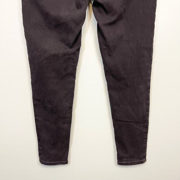 Seven7 Jeans Women 14 Black Denim Ankle Slim Fit Skinny Mid Rise Casual Stretch - Picture 7 of 9